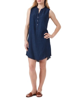 Nic+Zoe Denim Throw On Dress Womens