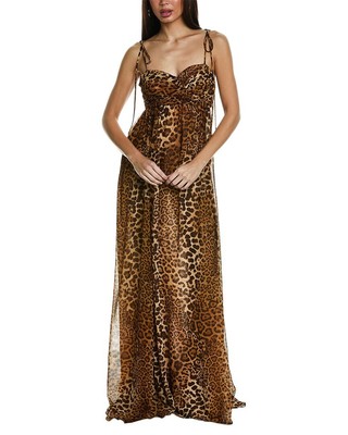 Pre-owned Carolina Herrera Empire Waist Gown Women's In Multicolor