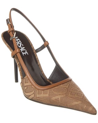 

Женские туфли Versace с кожаной отделкой, бежевый, NA