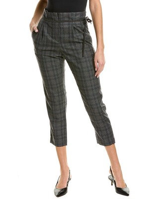 

Брюки Brunello Cucinelli шерстяные женские  в бумажном пакете, Grigio medio/blu/nero, NA
