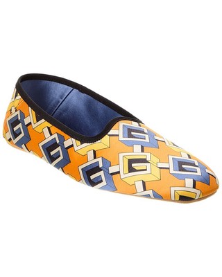 Атласные тапочки Gucci Женские желтые 10