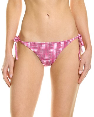 Однотонный и полосатый купальник-бикини Iris Reversible String Bottom Женский розовый Xl