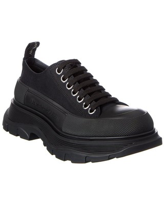 

Женские парусиновые кроссовки Alexander Mcqueen Tread Slick, Черный, NA