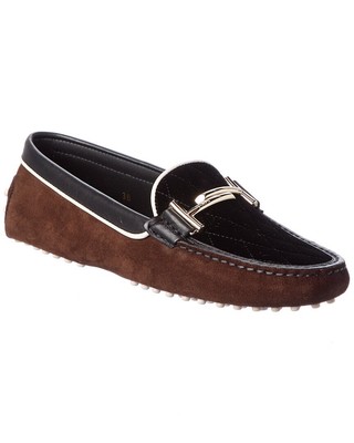 

Женские бархатные и замшевые лоферы Tod S Gommini, Черный, NA