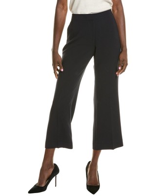 Женские расклешенные брюки Lafayette 148 New York Gates до щиколотки темно-синего цвета 2