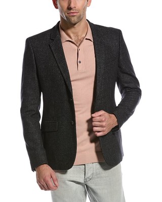Блейзер мужской из полушерстяной ткани Kooples Черный 44