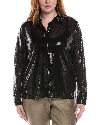 Michael Kors Collection Sequin Hansen Shirt Womens