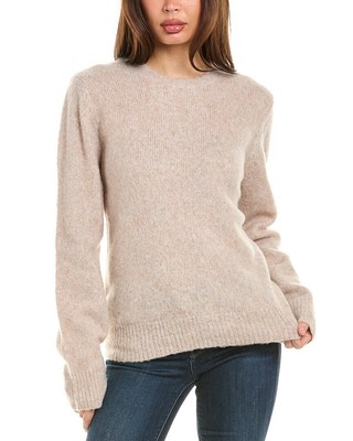 Helmut Lang Slash Wool-Blend Pullover Womens Brown Xs