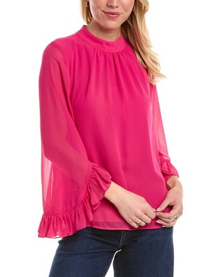 

Женская блузка с воротником-стойкой Vince Camuto, Розовый