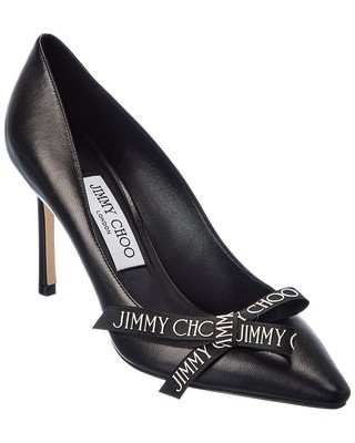 

Женские кожаные туфли Jimmy Choo Romy 85, Черный, NA