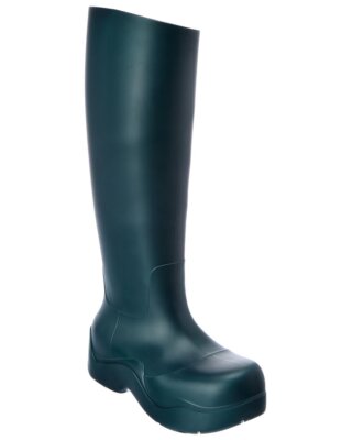 

Женские резиновые сапоги Bottega Veneta The Puddle High, зеленые, Зеленый, NA