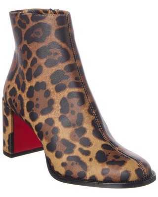 

Christian Louboutin Adoxa 70 Женские кожаные ботинки, Коричневый, NA