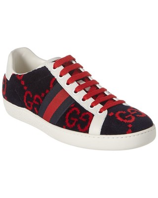 Женские кроссовки с принтом Gucci Ace Gg