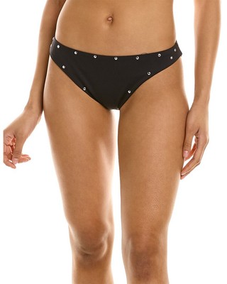 

Женские плавки бикини с заклепками Cynthia Rowley, Черный