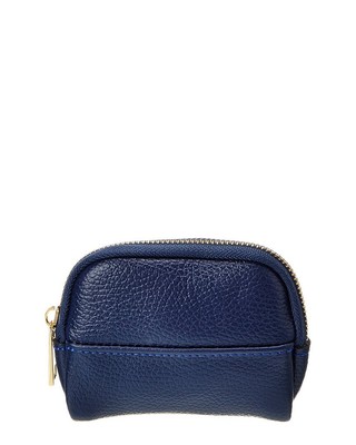 Кожаный кошелек для монет Persaman New York 1129 Женский синий Ats