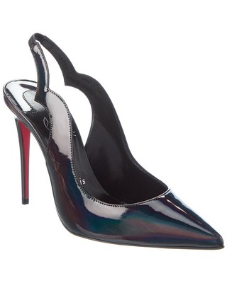 

Christian Louboutin Hot Chick Sling 100 Женские лакированные туфли-лодочки с ремешком на пятке, Черный, NA