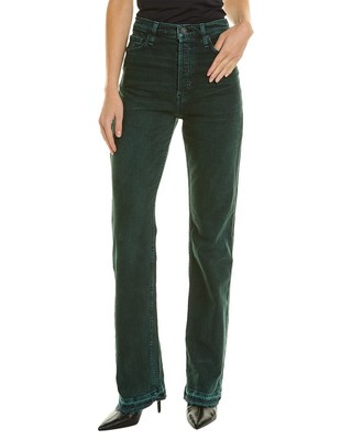 Женские джинсы Hudson Jeans Faye Overdye Scarab с ультравысокой посадкой и укороченным кроем