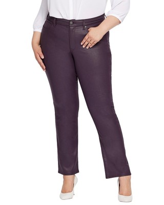 

Женские прямые джинсы Nydj Marilyn, Egplceggplant coated, NA