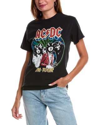 Футболка с нездоровой пищей Acdc On Tour Женская черная Xl