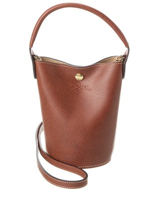 

Кожаная сумка Longchamp Epure женская бежевая, NA