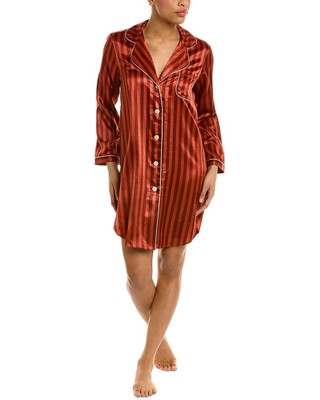 

Женская ночная рубашка из смесового шелка Morgan Lane Jillian, Красный