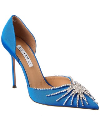 

Женские туфли-лодочки Aquazzura Sunshine 105 Grosgrain, Синий, NA