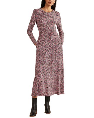 

Женское трикотажное платье миди с юбкой Boden, Multi;petal toile