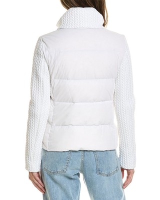 Pre-owned Postcard Post Card Norin Down Jacket Women's In White