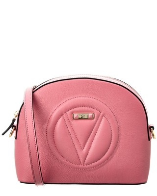 Valentino By Mario Valentino Diana Фирменное кожаное женское кроссбоди розового цвета