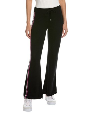 Brodie Cashmere Aspen расклешенный кашемировый джоггер женский черный Xs