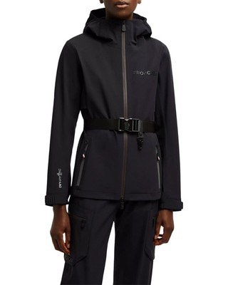 Женская куртка-ракушка Moncler Fex с капюшоном