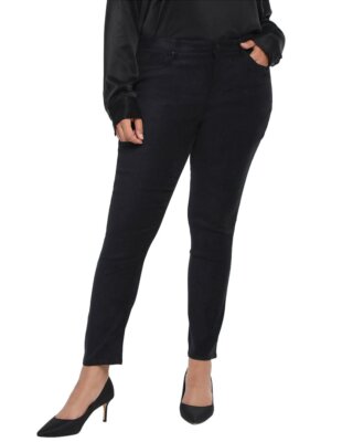 

Женские джинсы скинни Leg Suede Ami Nydj Plus, 28 Вт, Черный, NA