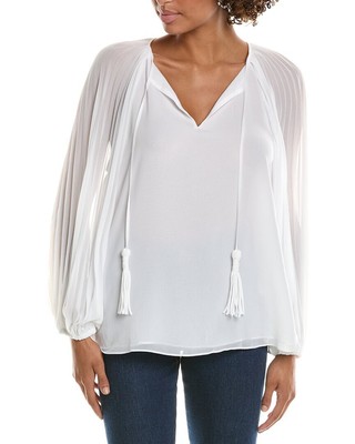 Ungaro Cameron Chiffon Blouse Womens White S
