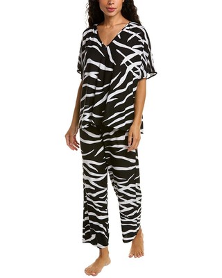 

Женский пижамный комплект N Natori Zebra, Черный