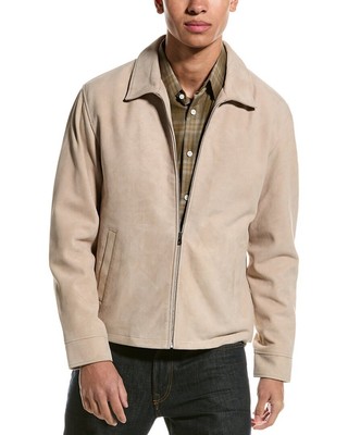 Theory Hazelton Suede Jacket Mens Brown S