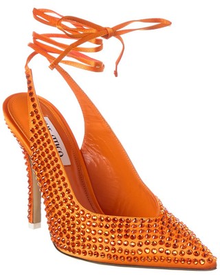

Женские атласные туфли Attico Crystal оранжевого цвета, Оранжевый, NA