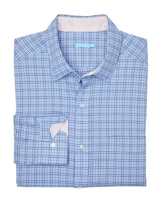 J.Mclaughlin Mini Plaid Gramercy Shirt Mens  S