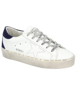 

Женские кожаные кроссовки Golden Goose Hi Star, White/dark blue, NA