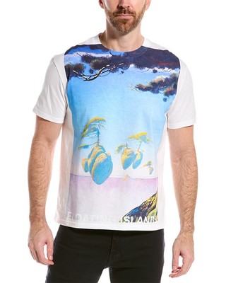 

Мужская футболка с принтом Valentino, Bianco/st. floating island, NA
