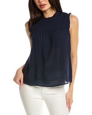 

Nanette Nanette Lepore Топ с дымчатой кокеткой, женский синий