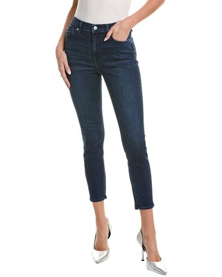 7 For All Mankind Женские обтягивающие джинсы Gwenevere Hazel с высокой талией по щиколотку синего цвета 23