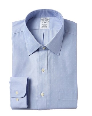 Обычная рубашка Brooks Brothers мужская синяя 15H 34/35