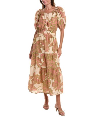 Женское макси-платье из шелковой смеси Velvet By Graham & Spencer Raya розового цвета S