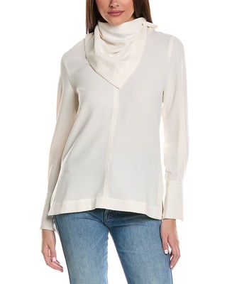 3.1 Phillip Lim Scarf Blouse Womens White 2