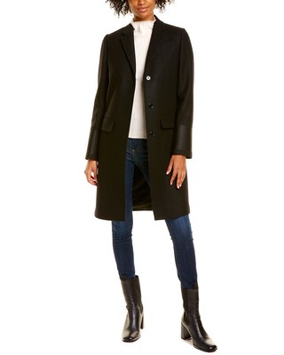 

Burberry Tailored Женское пальто из смеси шерсти и верблюжьего цвета, черный, NA