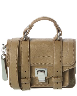 

Proenza Schouler Ps1 Сумка через плечо из микрокожи женская бежевая, NA