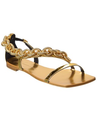 

Кожаные сандалии Giuseppe Zanotti Casablanca Женские, золотистые, Золотой, NA