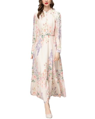 Pre-owned Burryco Midi Dress Women's In Pink