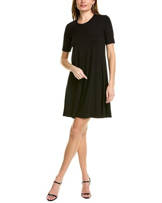 

Розовое платье-футболка в стиле тартан, женское, черные, Черный