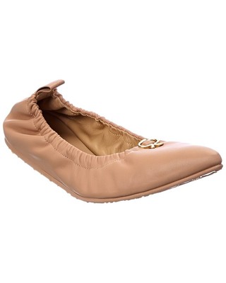 

Кожаные женские туфли на плоской подошве Gianvito Rossi Alina, Розовый, NA